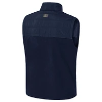 Men's Colosseum  Navy Arizona Wildcats Block The Sun Full-Zip Vest