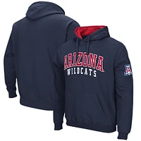 Men's Colosseum Navy Arizona Wildcats Double Arch Pullover Hoodie