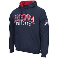 Men's Colosseum Navy Arizona Wildcats Double Arch Pullover Hoodie