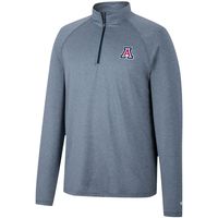 Men's Colosseum Navy Arizona Wildcats Earth First Raglan Quarter-Zip Windshirt