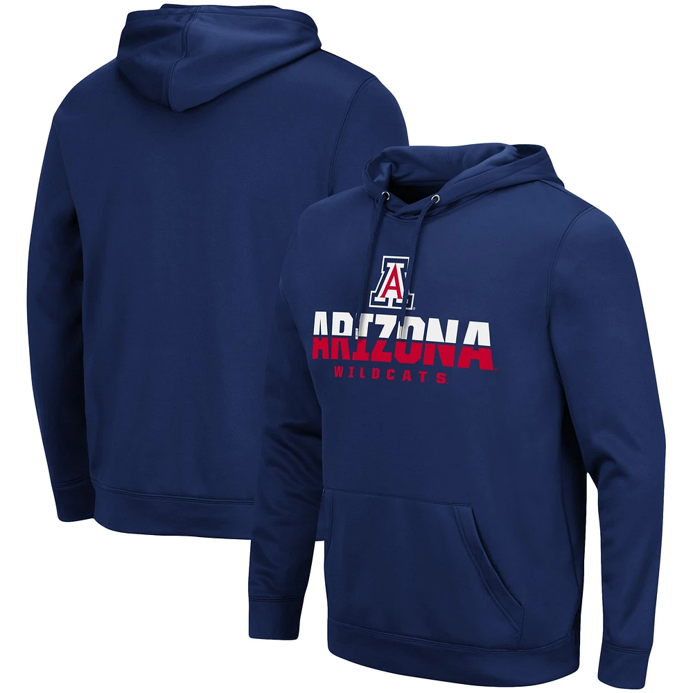 Men's Colosseum Navy Arizona Wildcats Lantern Pullover Hoodie