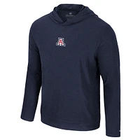 Men's Colosseum Navy Arizona Wildcats Long Sleeve T-Shirt Hoodie