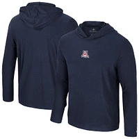 Men's Colosseum Navy Arizona Wildcats Long Sleeve T-Shirt Hoodie