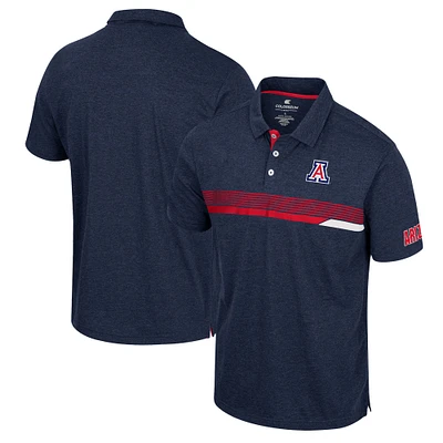 Men's Colosseum  Navy Arizona Wildcats No Problemo Polo