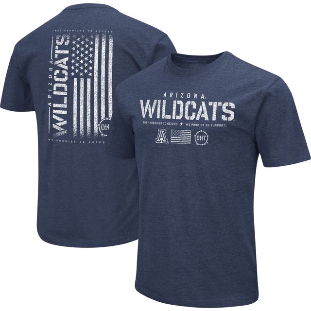 Colosseum Navy Arizona Wildcats OHT Military Appreciation Flag 2.0 T-shirt pour homme