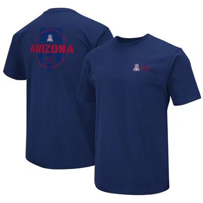 T-shirt d'appréciation militaire Colosseum Navy Arizona Wildcats OHT pour homme