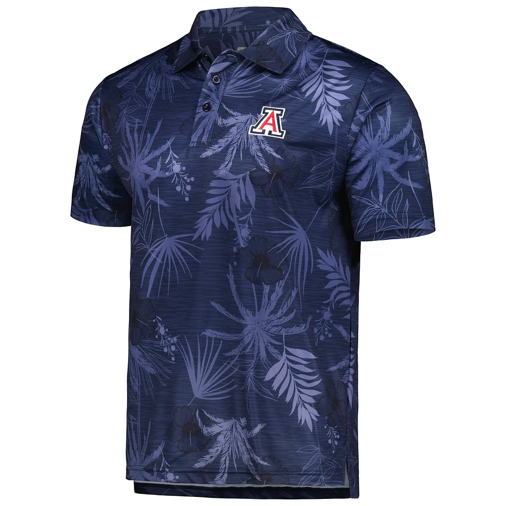 Men's Colosseum Navy Arizona Wildcats Palms Team Polo