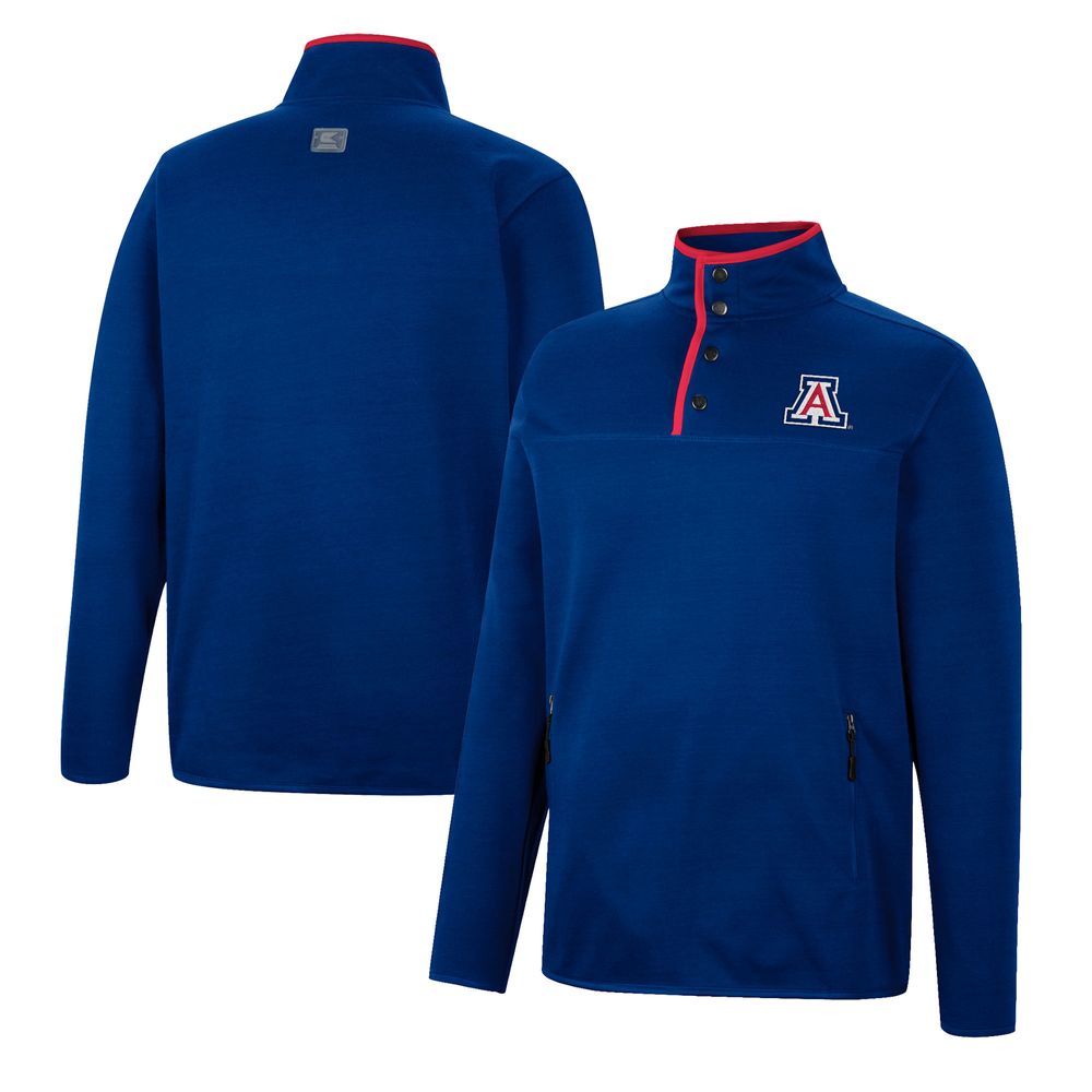 Men's Colosseum Navy Arizona Wildcats Rebound Quarter-Snap Jacket