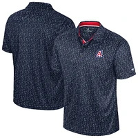 Men's Colosseum Navy Arizona Wildcats Sublimated Golf Polo
