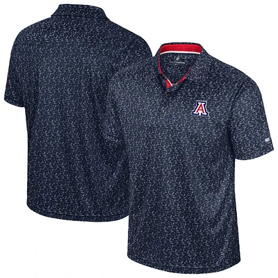 Men's Colosseum Navy Arizona Wildcats Sublimated Golf Polo