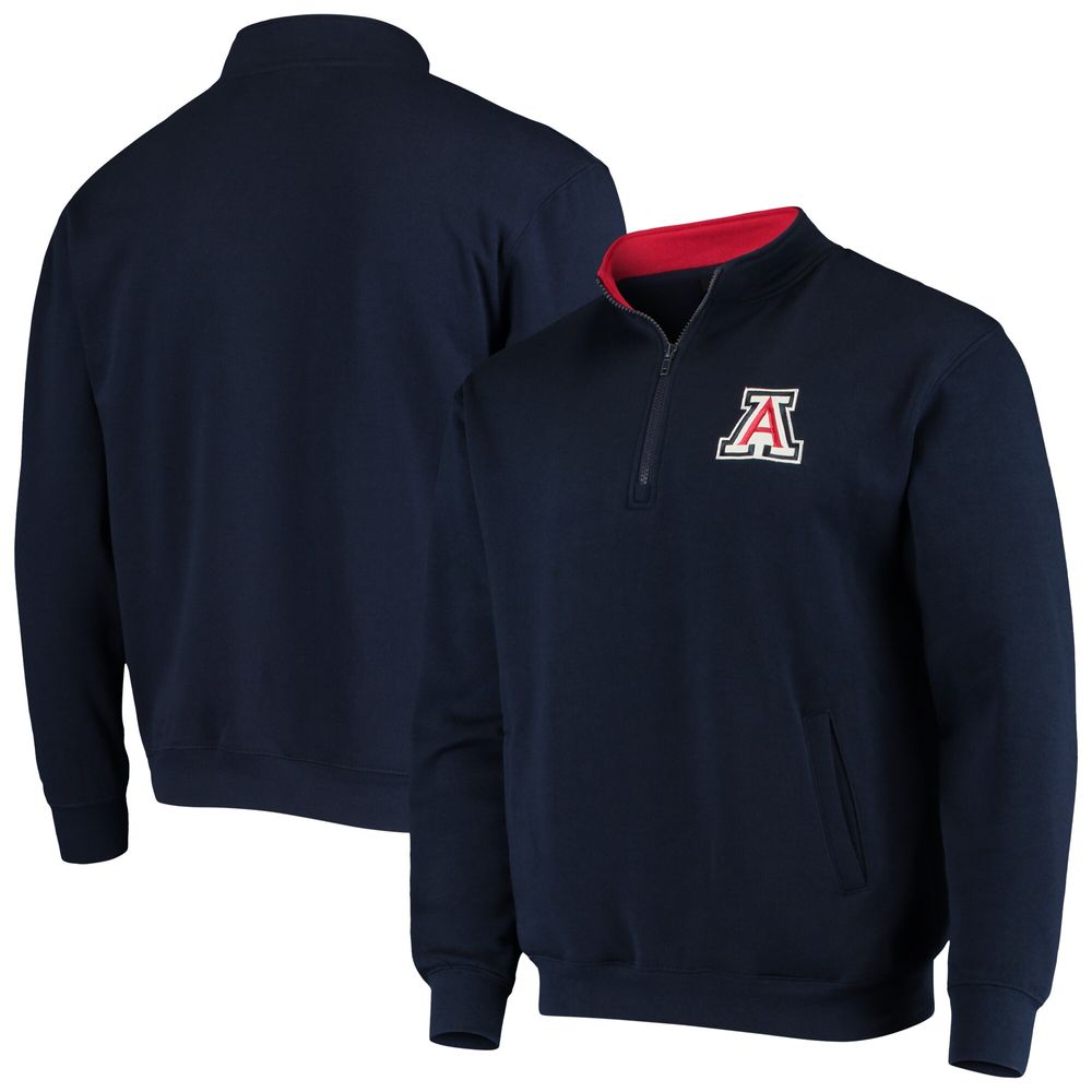 Men's Colosseum Navy Arizona Wildcats Tortugas Logo Quarter-Zip Jacket