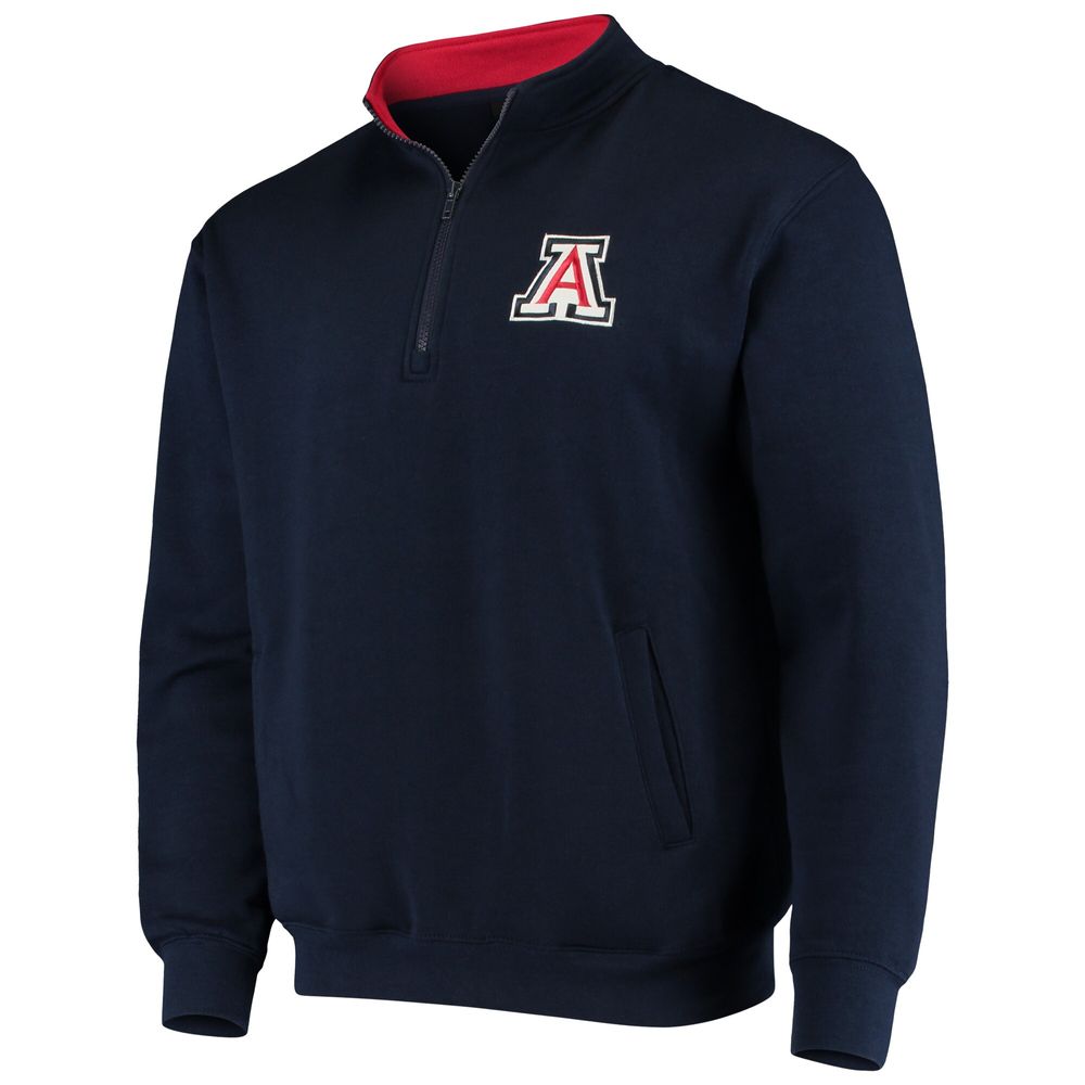 Men's Colosseum Navy Arizona Wildcats Tortugas Logo Quarter-Zip Jacket