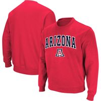 Men's Colosseum Arizona Wildcats Arch & Logo Crew Neck Sweatshirt