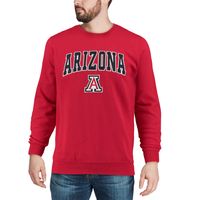 Men's Colosseum Arizona Wildcats Arch & Logo Crew Neck Sweatshirt