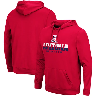 Men's Colosseum Red Arizona Wildcats Lantern Pullover Hoodie