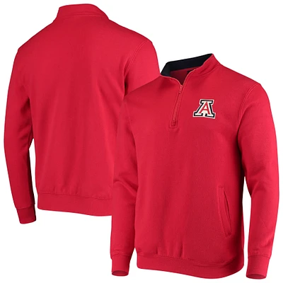 Veste Colosseum Red Arizona Wildcats Tortugas Logo Quarter-Zip pour homme