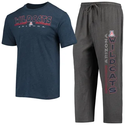 Men's Concepts Sport Heathered Charcoal/Gold Wyoming Cowboys Meter T-Shirt  & Pants Sleep Set