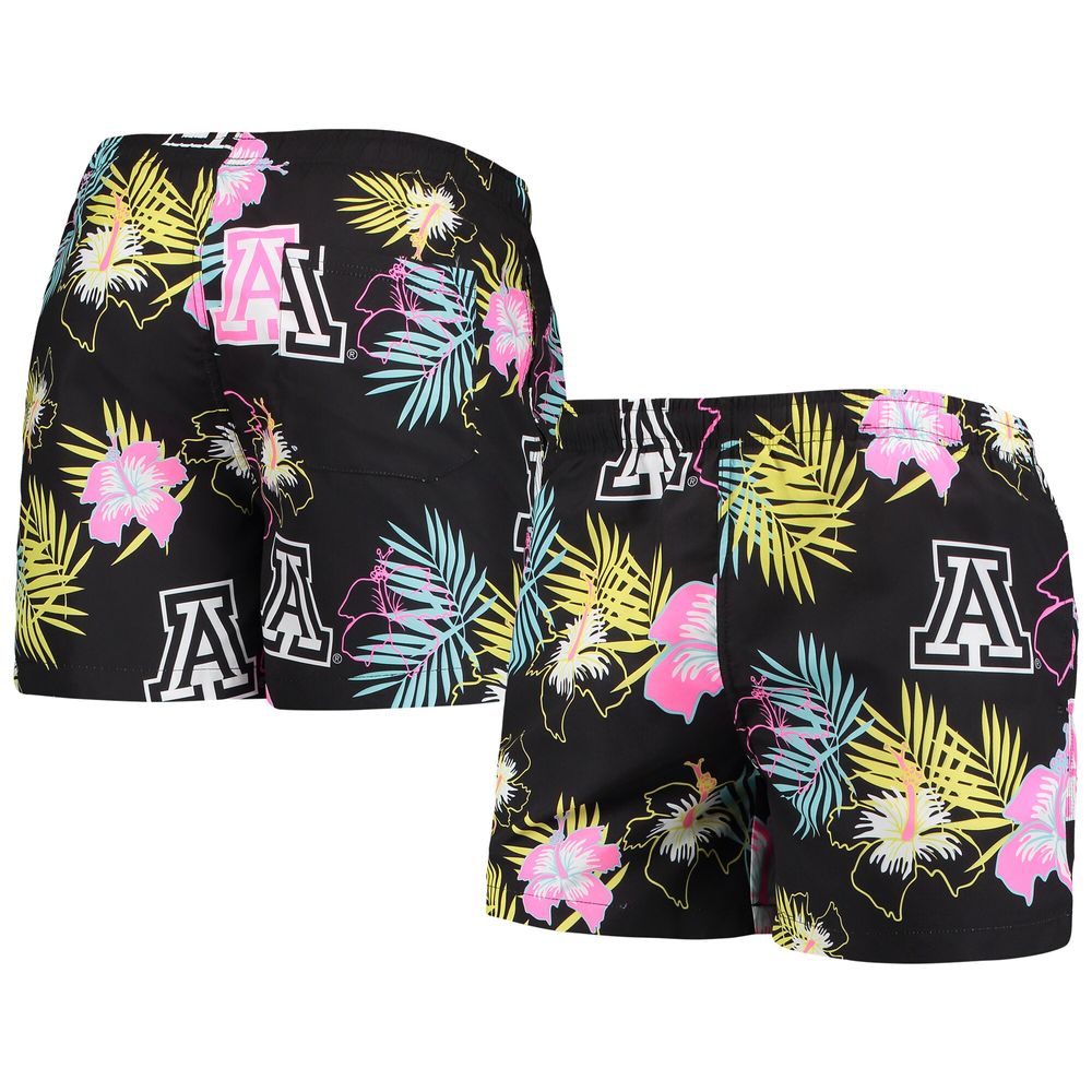 Men's FOCO Black Arizona Wildcats Neon Floral Swim Trunks