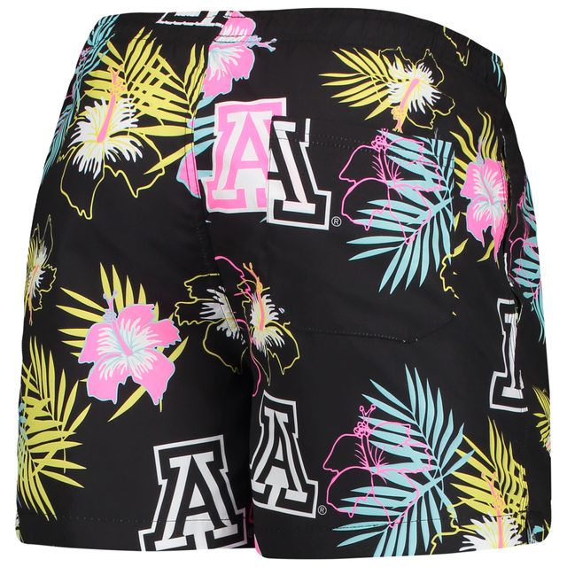 Maillot de bain FOCO Arizona Wildcats Neon Floral noir pour homme