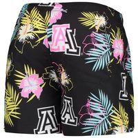 Men's FOCO Black Arizona Wildcats Neon Floral Swim Trunks