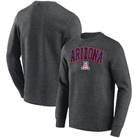 Men's Heather Charcoal Arizona Wildcats Basic Arch T-Shirt
