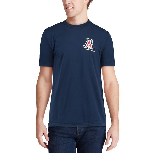 T-shirt bleu marine pour hommes, drapeau de baseball des Wildcats l'Arizona, couleurs confortables