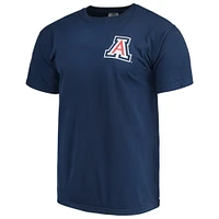 T-shirt bleu marine pour hommes, drapeau de baseball des Wildcats l'Arizona, couleurs confortables