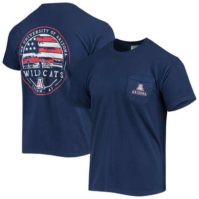 T-shirt Homme Bleu Marine Arizona Wildcats Campus Americana