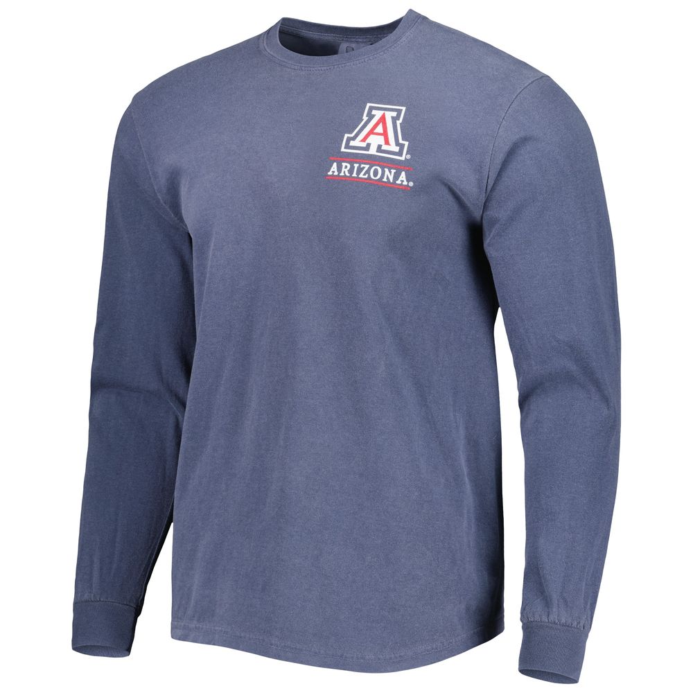 Men's Navy Arizona Wildcats Circle Campus Scene Long Sleeve T-Shirt