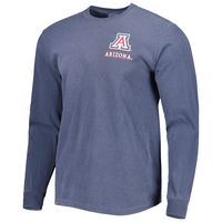 Men's Navy Arizona Wildcats Circle Campus Scene Long Sleeve T-Shirt