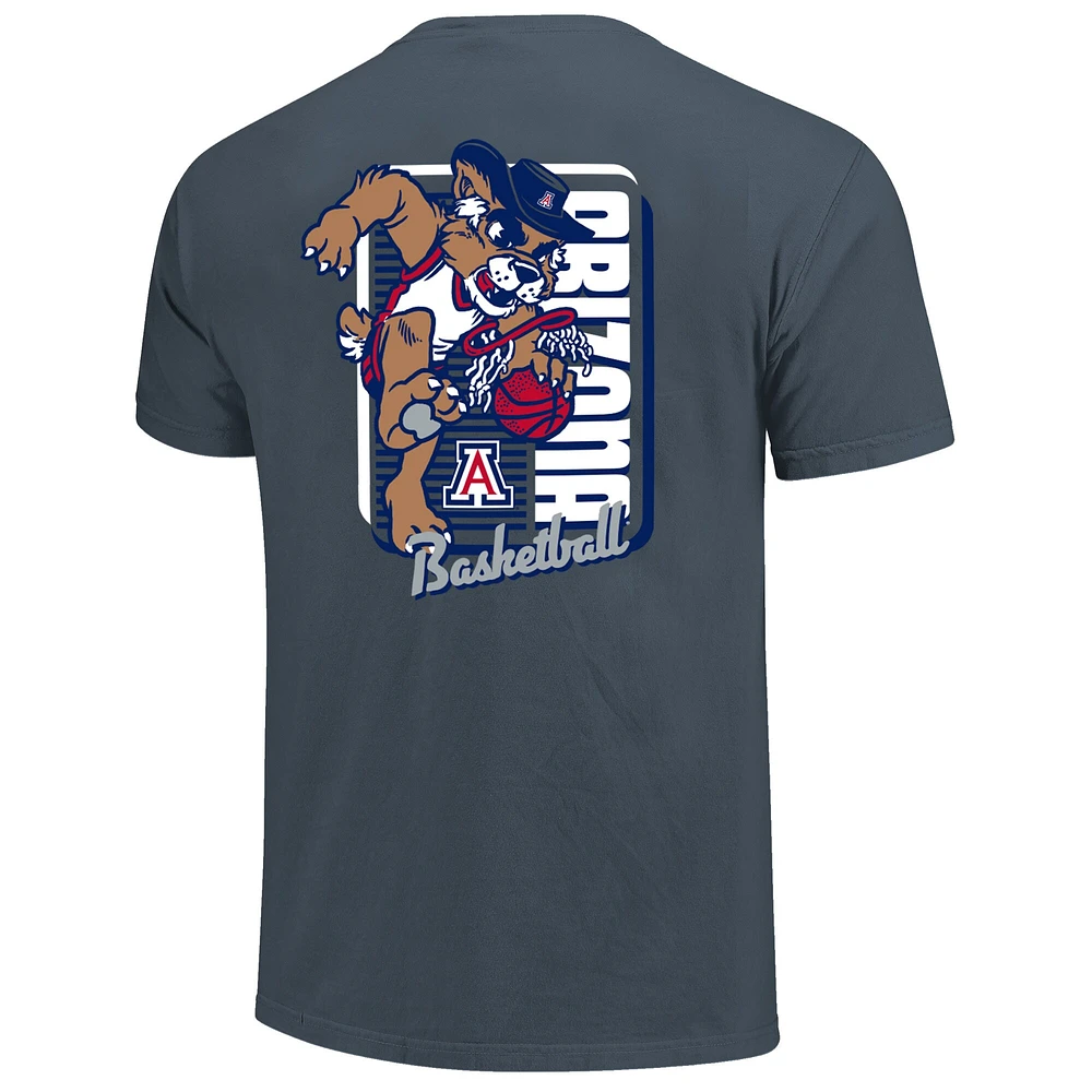 T-shirt bleu marine pour homme, motif mascotte Dunk des Wildcats de l'Arizona