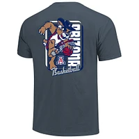 T-shirt bleu marine pour homme, motif mascotte Dunk des Wildcats de l'Arizona