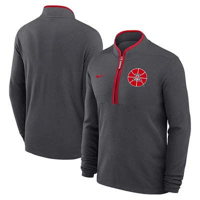 Men's Nike Anthracite Arizona Wildcats Victory Basketball Performance Half-Zip Pullover
