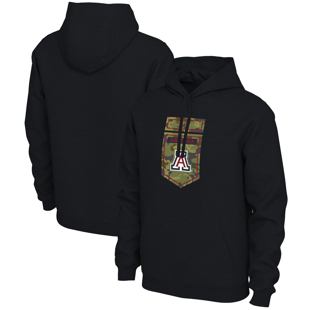 Men's Nike Black Arizona Wildcats Veterans Camo Pullover Hoodie