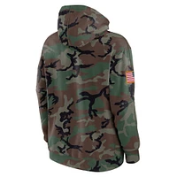 Sweat à capuche en polaire Nike Camo Arizona Wildcats 2024 Military Appreciation Club pour homme