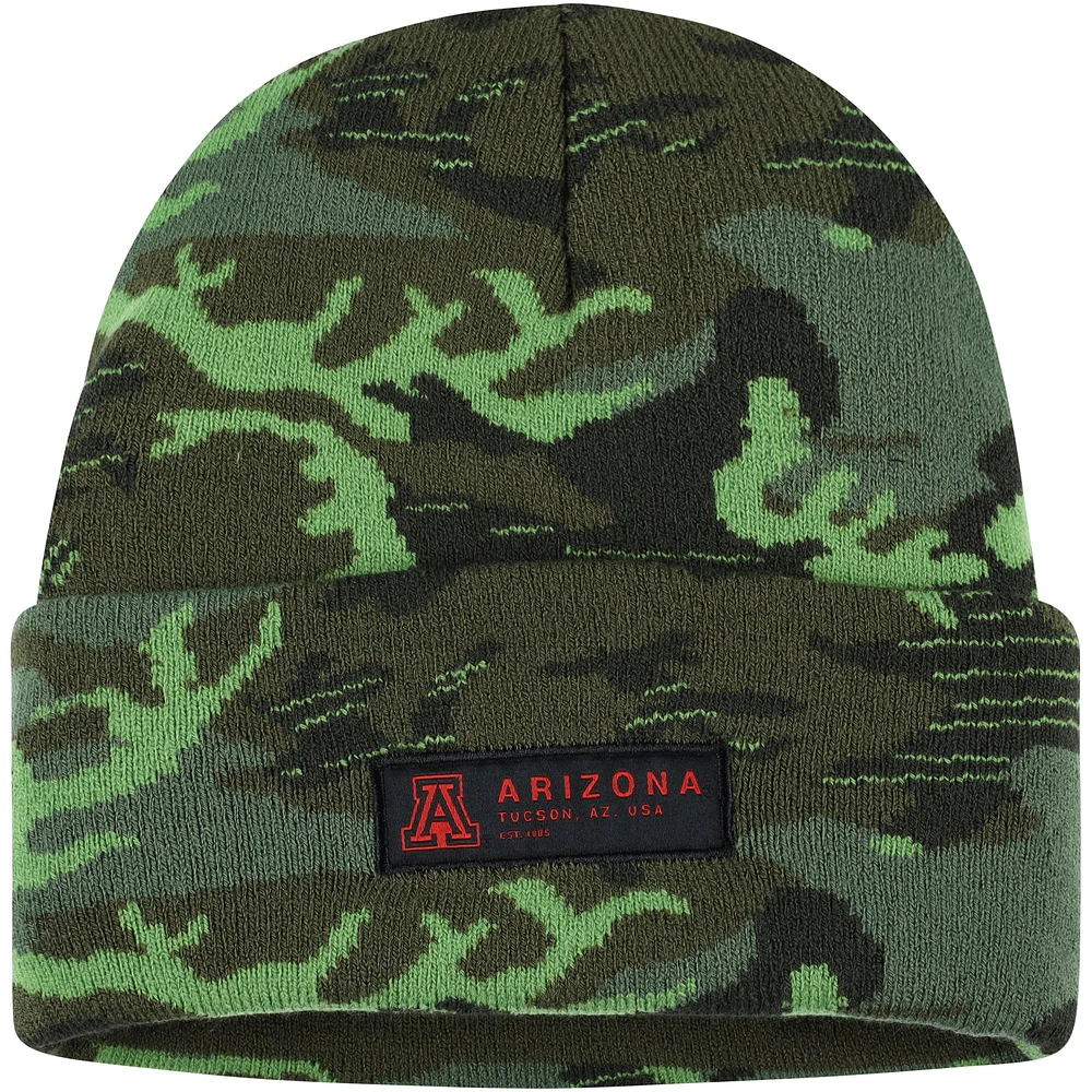 Bonnet en tricot à revers Nike Arizona Wildcats Veterans Day Camo pour homme