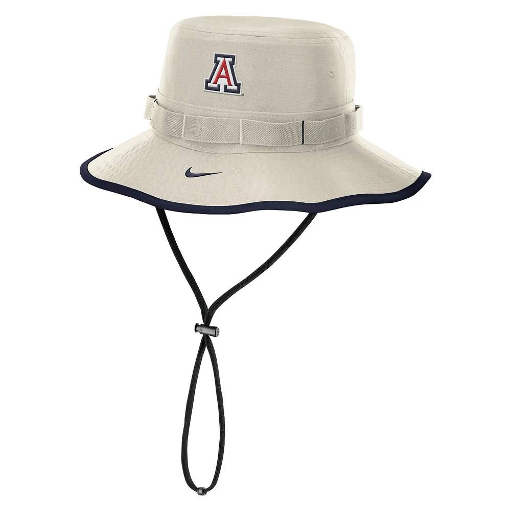 Men's Nike Cream Arizona Wildcats 2024/25 On-Field Apex Performance Boonie Bucket Hat