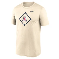Men's Nike Cream Arizona Wildcats Legend Baseball Icon Performance T-Shirt