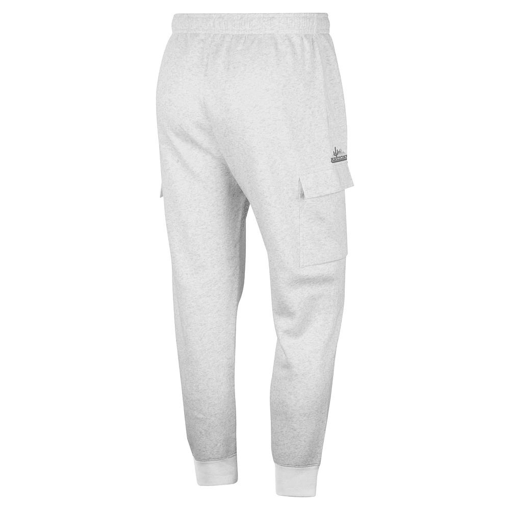 Men's Nike Heather Gray Arizona Wildcats Club Cargo Jogger Pants