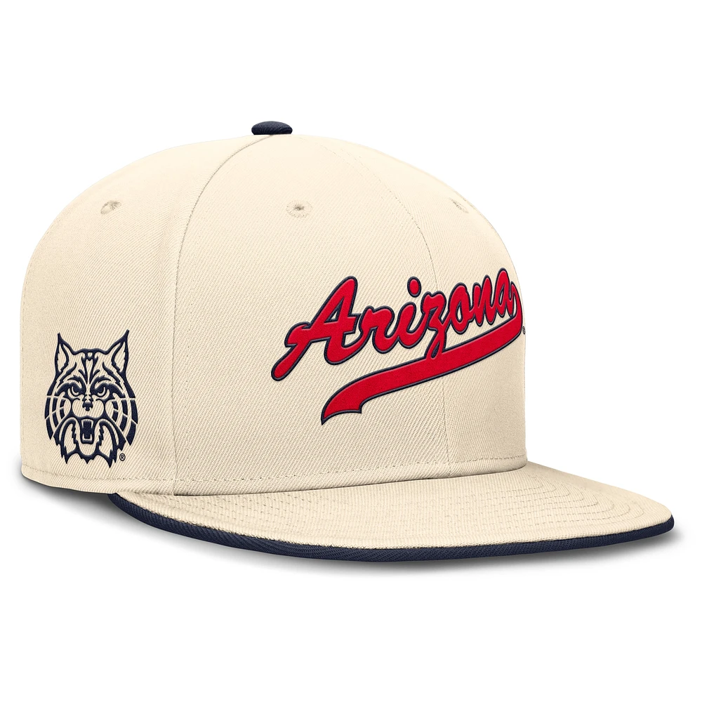 Casquette ajustée Nike Natural Arizona Wildcats Primetime True Performance pour homme