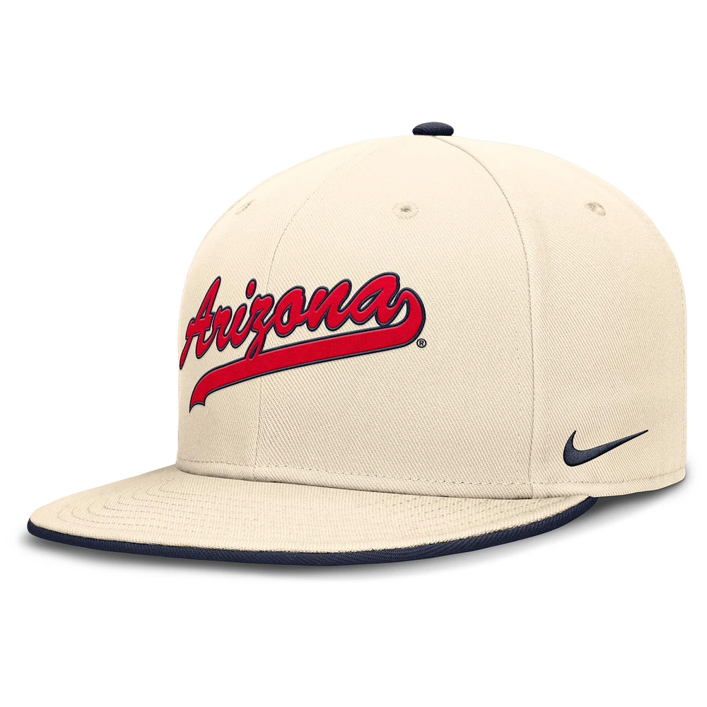 Casquette ajustée Nike Natural Arizona Wildcats Primetime True Performance pour homme
