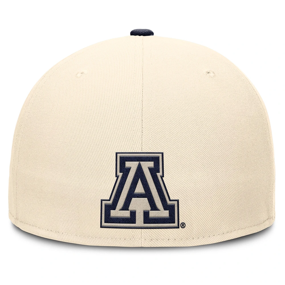 Casquette ajustée Nike Natural Arizona Wildcats Primetime True Performance pour homme
