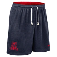 Short de performance réversible Nike bleu marine/rouge Arizona Wildcats 2025 pour homme