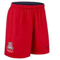 Short de performance réversible Nike bleu marine/rouge Arizona Wildcats 2025 pour homme