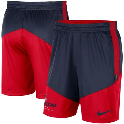 Arizona Wildcats Nike Team Performance Knit Shorts - Navy/Red