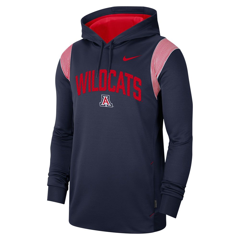 Men's Nike Navy Arizona Wildcats 2022 Game Day Sideline Performance Pullover Hoodie