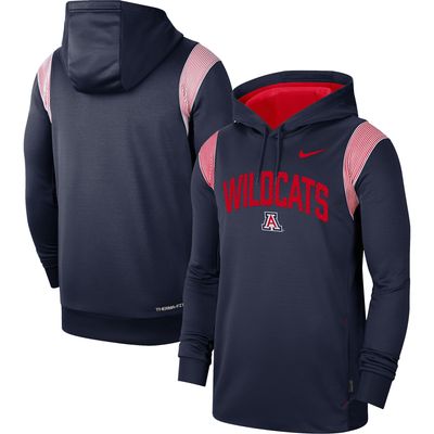 Men's Nike Navy Arizona Wildcats 2022 Game Day Sideline Performance Pullover Hoodie