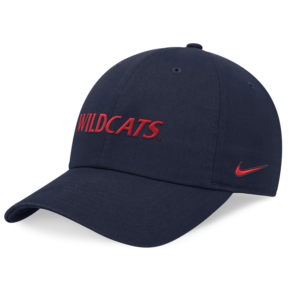 Casquette réglable Nike pour homme, bleu marine, Arizona Wildcats 2024 On-Field Club