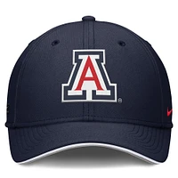 Men's Nike Navy Arizona Wildcats 2025 Dugout Coaches Rise Swoosh Performance Flex Hat