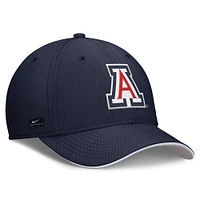 Men's Nike Navy Arizona Wildcats 2025 Dugout Coaches Rise Swoosh Performance Flex Hat